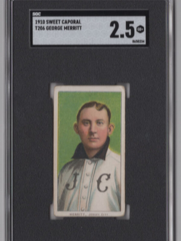 1910 SWEET CAPORAL WHITE BORDER GEORGE MERRITT SGC 2.5 JERSEY CITY