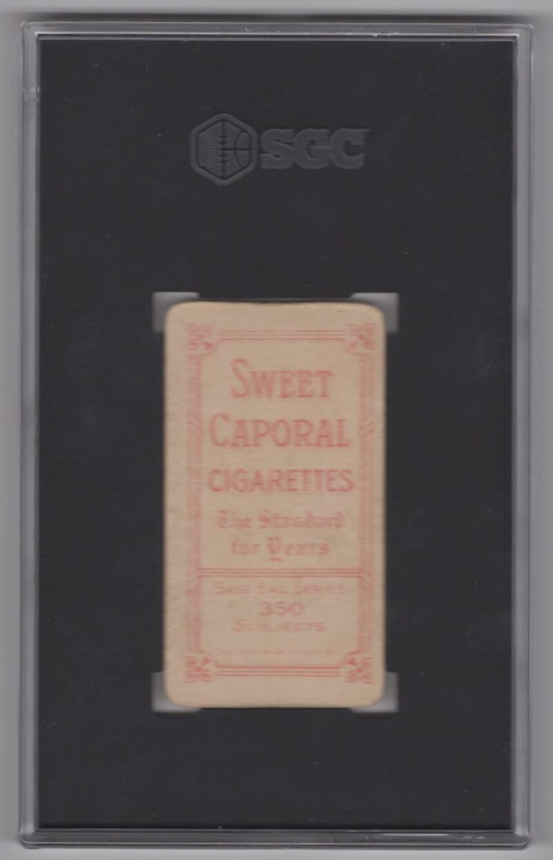 1910 SWEET CAPORAL WHITE BORDER JAKE PFEISTER SGC 2 CHICAGO CUBS SEATED - Image 3