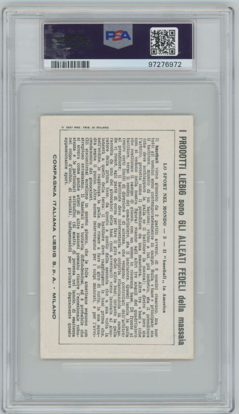 1951 LIEBIG BASEBALL IN AMERICA 97276972 PSA 3 BOSTON RED SOX 3 286735324448 2