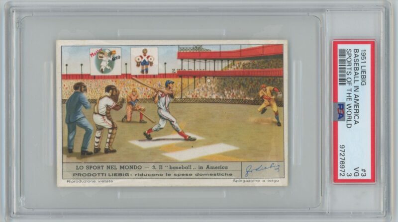 1951 LIEBIG BASEBALL IN AMERICA 97276972 PSA 3 BOSTON RED SOX 3 286735324448