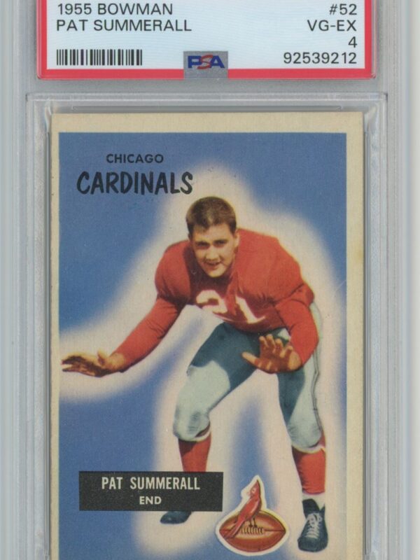1955 BOWMAN PAT SUMMERALL PSA 4 CHICAGO CARDINALS #52