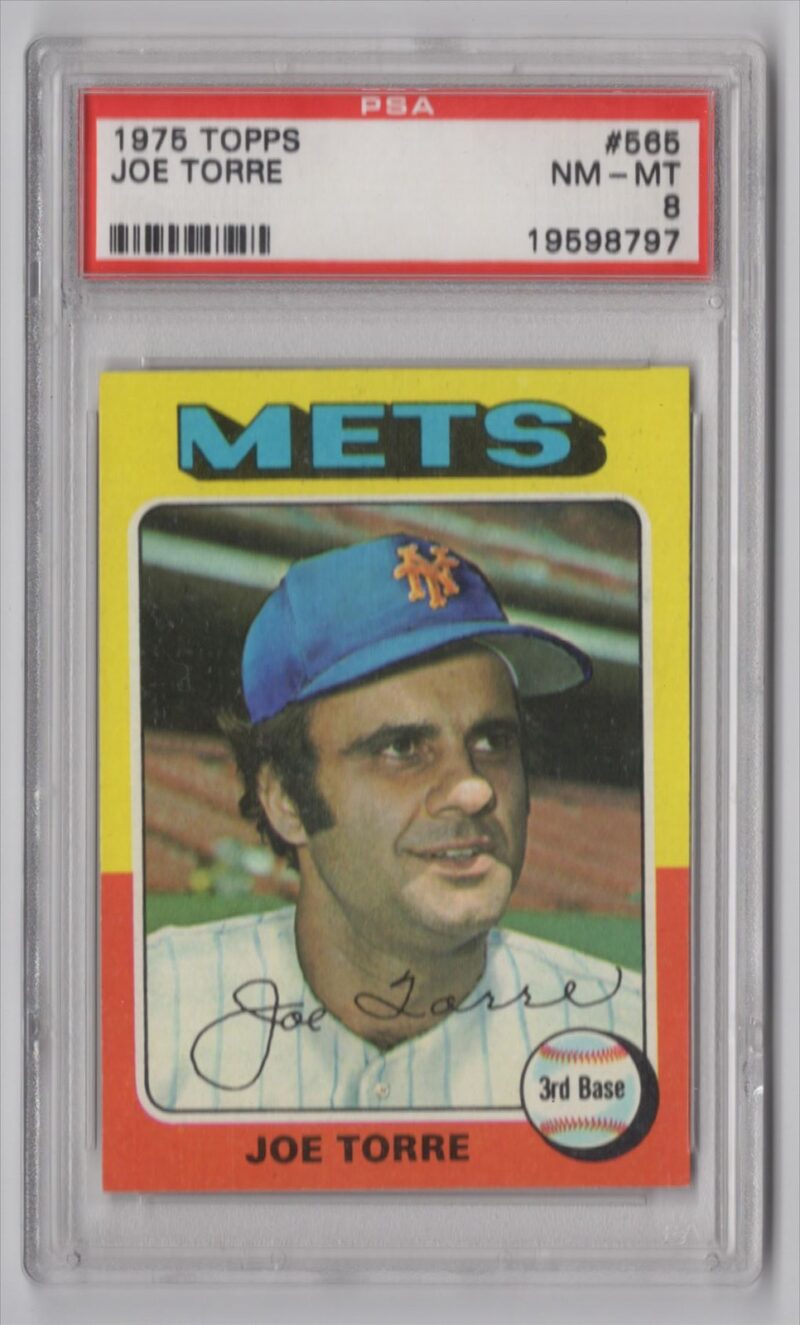 1975 TOPPS 3 15 JOE TORRE PSA 8 NEW YORK METS 565 286366670618