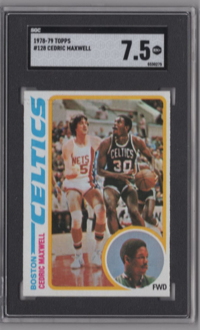 1978-79 TOPPS 3-15 CEDRIC MAXWELL ROOKIE SGC 7.5 BOSTON CELTICS #128