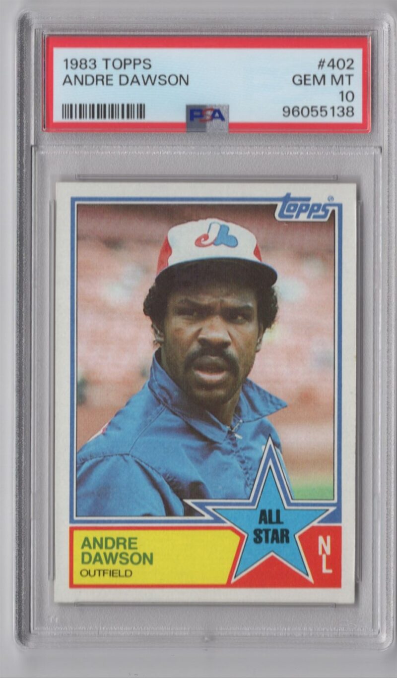 1983 TOPPS ANDRE DAWSON PSA 10 MONTREAL EXPOS #402 PERFECT PSA 10, TOTAL POP 58