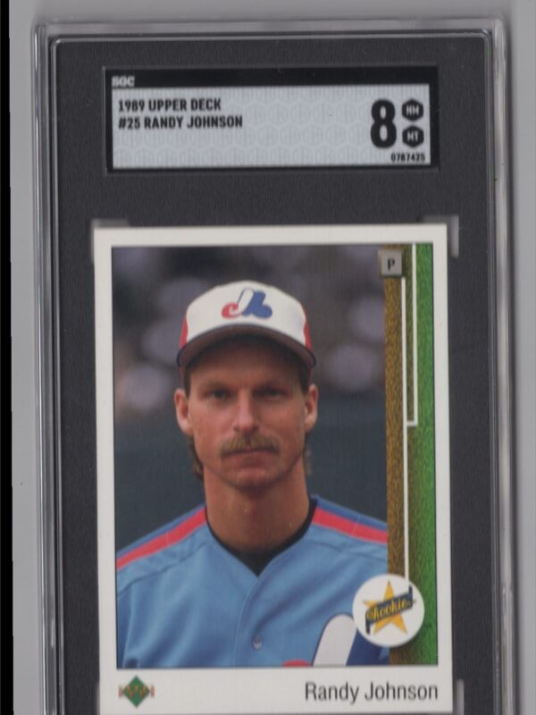 1989 UPPER DECK RANDY JOHNSON SGC 8 MONTREAL EXPOS #25