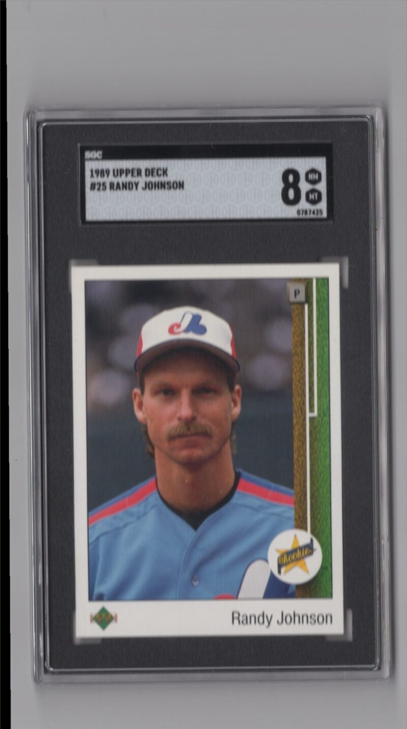 1989 UPPER DECK RANDY JOHNSON SGC 8 MONTREAL EXPOS #25