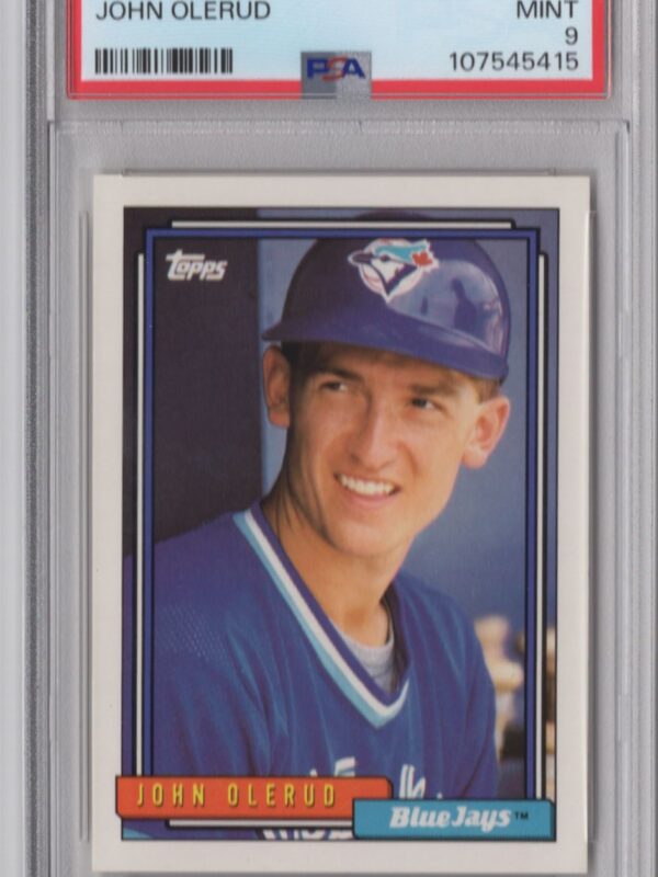 1992 TOPPS JOHN OLERUD PSA 9 TORONTO BLUE JAYS #777 POP 2 ONLY 3 HIGHER