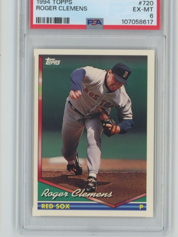 1994 TOPPS ROGER CLEMENS PSA 6 BOSTON RED SOX 720 TOTA L POP 85 286740692408
