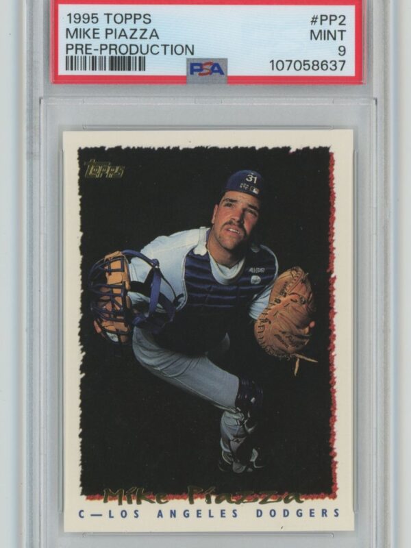 1995 TOPPS 1995 PRE PRODUCTION MIKE PIAZZA PSA 9 LOS ANGELES DODGERS PP2 TOTAL 286740614568