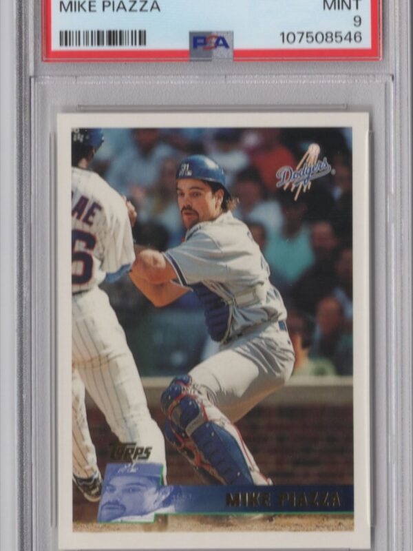 1996 TOPPS MIKE PIAZZA PSA 9 LOS ANGELES DODGERS #246 POP ONLY 18