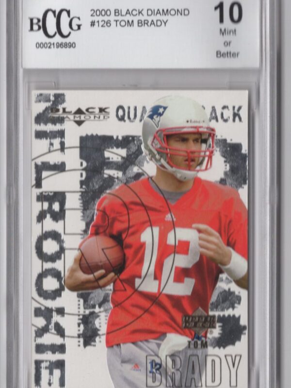 2000 UPPER DECK TOM BRADY ROOKIE BCCG 10 NEW ENGLAND PATRIOTS #126