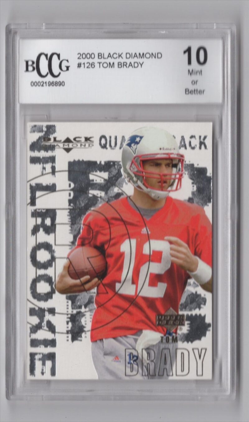 2000 UPPER DECK TOM BRADY ROOKIE BCCG 10 NEW ENGLAND PATRIOTS #126