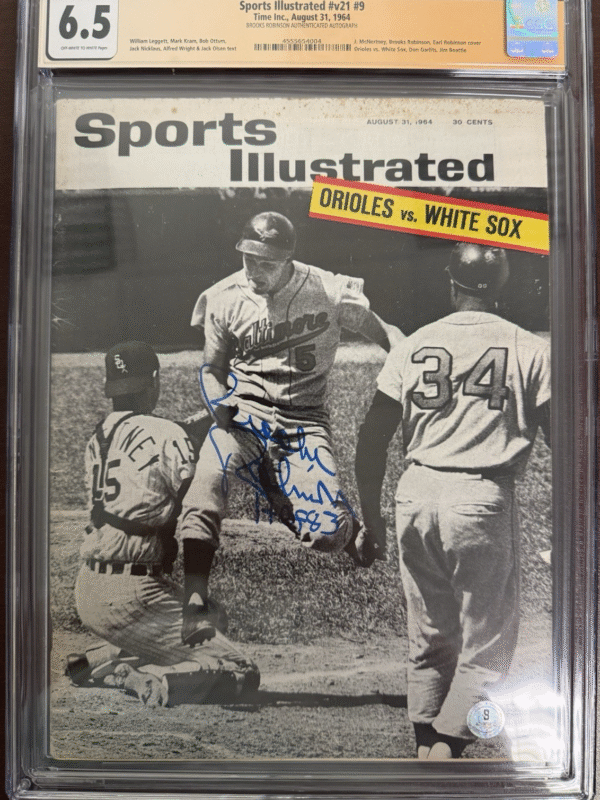 Brooks Robinson autographedInscribed 1964 Sports Illustrated V1 9 CGCJSA 286731842468