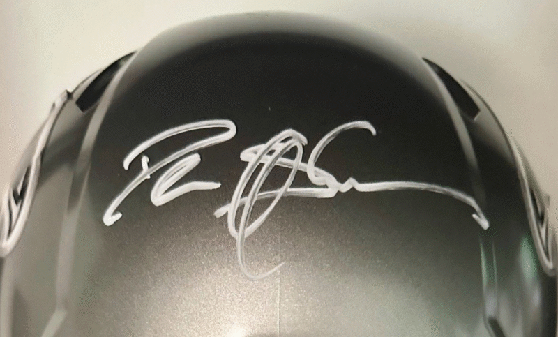 Deion Sanders Autographed on-field Atlanta Falcons NFL Football Helmet - Image 6