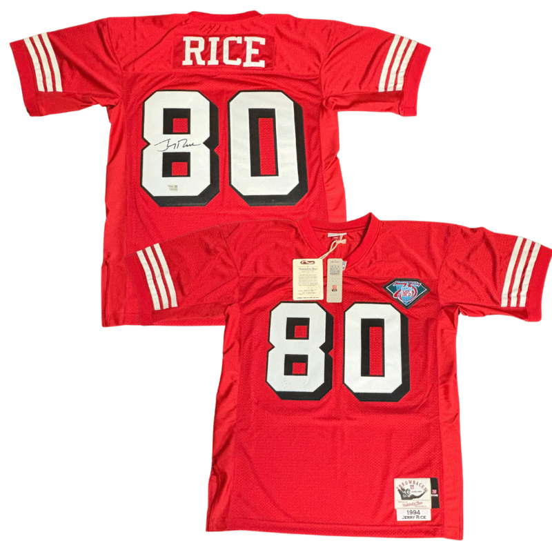 Jerry Rice Autographed 1994 San Francisco 49ers Mitchell & Ness NFL Jersey - Image 11