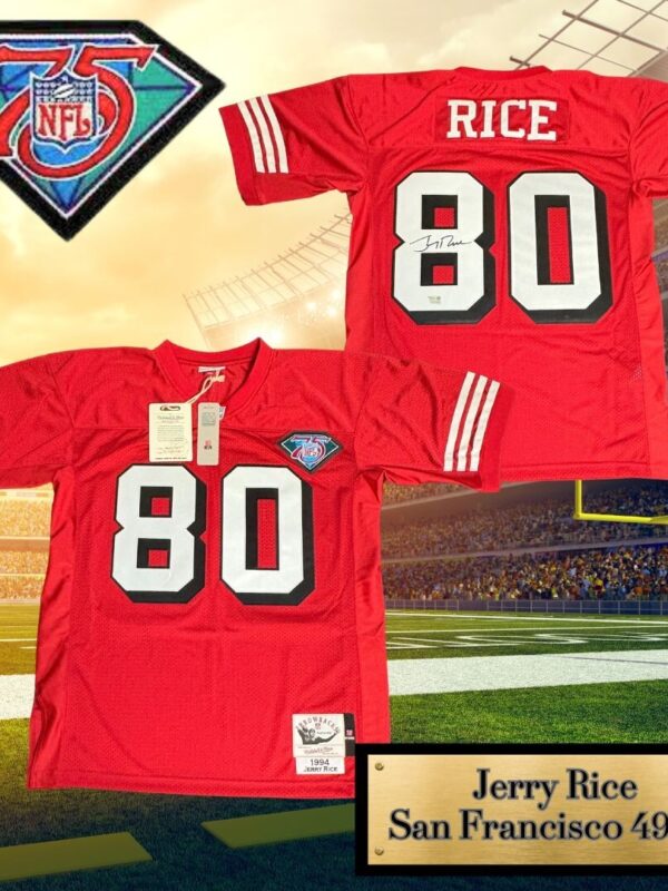 Jerry Rice Autographed 1994 San Francisco 49ers Mitchell & Ness NFL Jersey