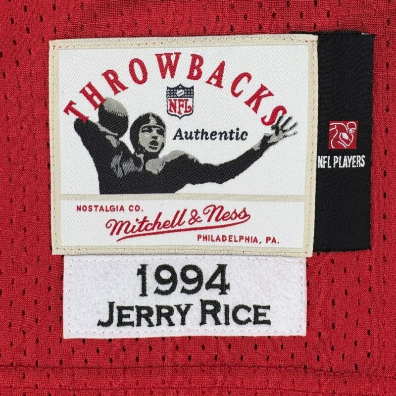 Jerry Rice Autographed 1994 San Francisco 49ers Mitchell & Ness NFL Jersey - Image 9
