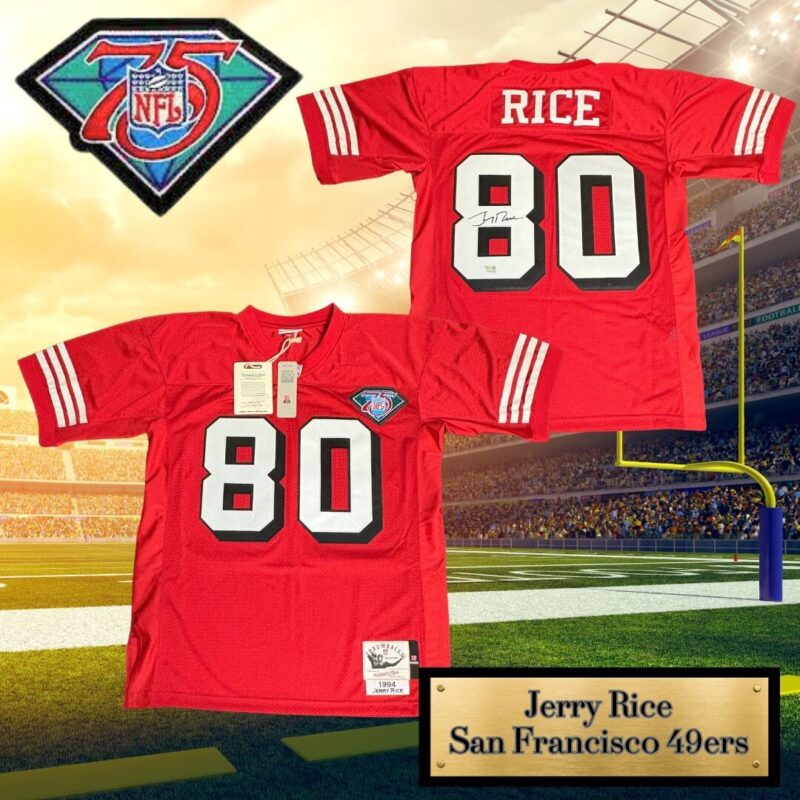 Jerry Rice Autographed 1994 San Francisco 49ers Mitchell & Ness NFL Jersey