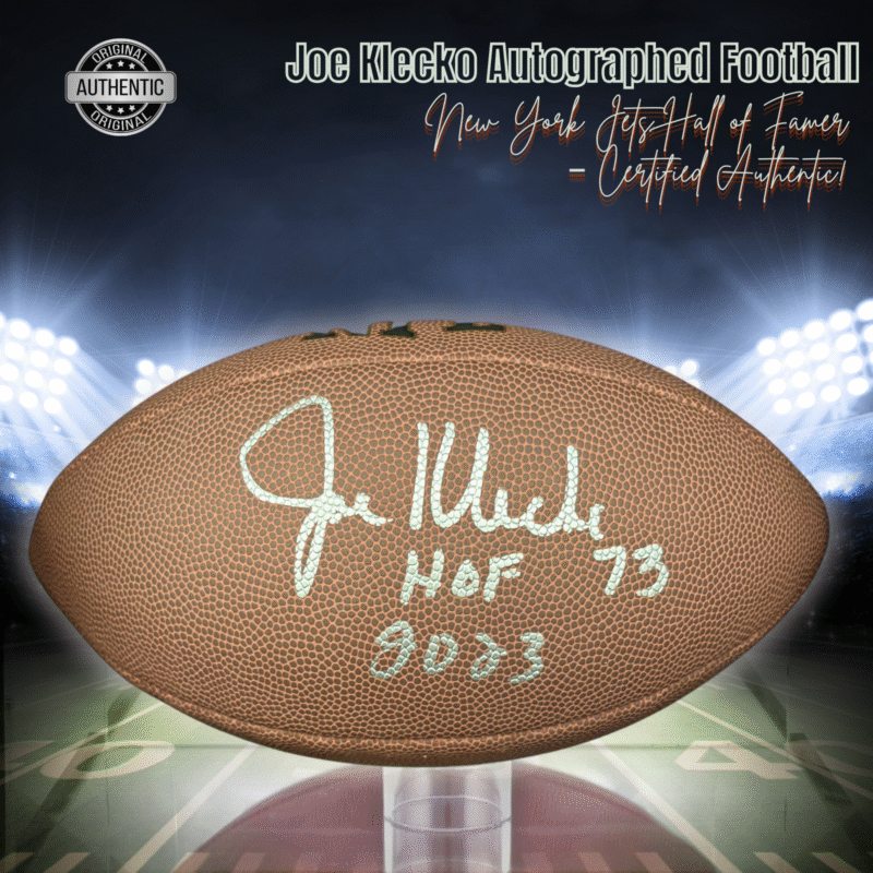 Joe Klecko Autographed Wilson NFL Football