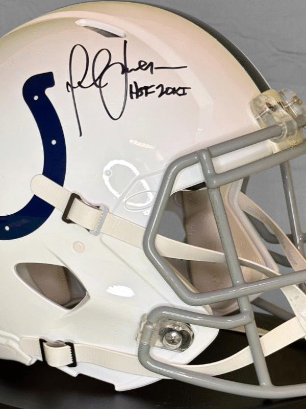 Marshall Faulk Autographed signed on-field Indianapolis Colts Helmet