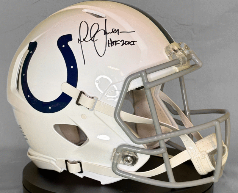Marshall Faulk Autographed signed on-field Indianapolis Colts Helmet