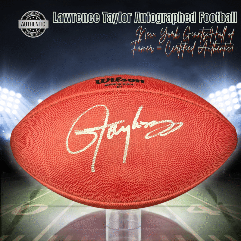 New York Giants Lawrence Taylor Autographed  "The Duke" Official NFL Game Ball