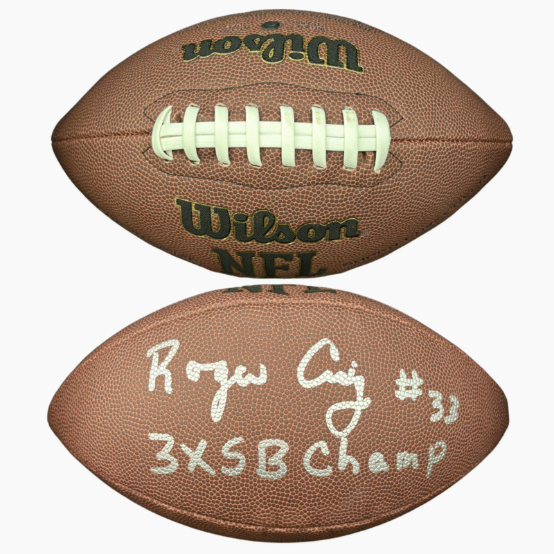 Roger Craig Autographed Wilson NFL Football - Image 5