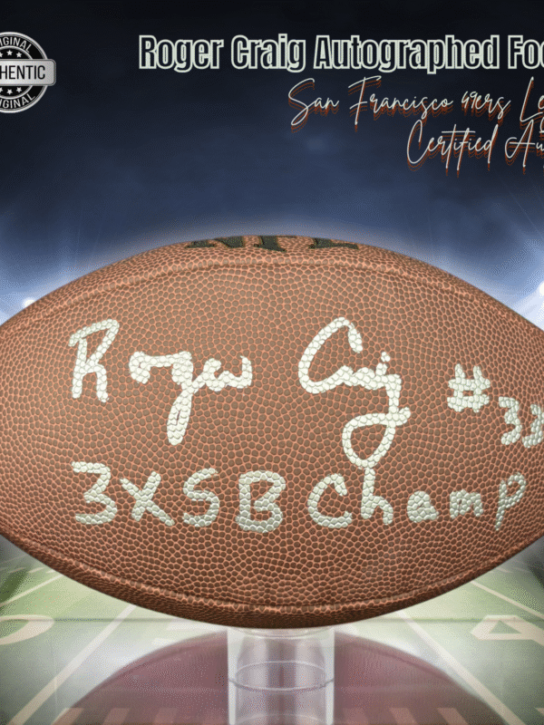 Roger Craig Autographed Wilson NFL Football
