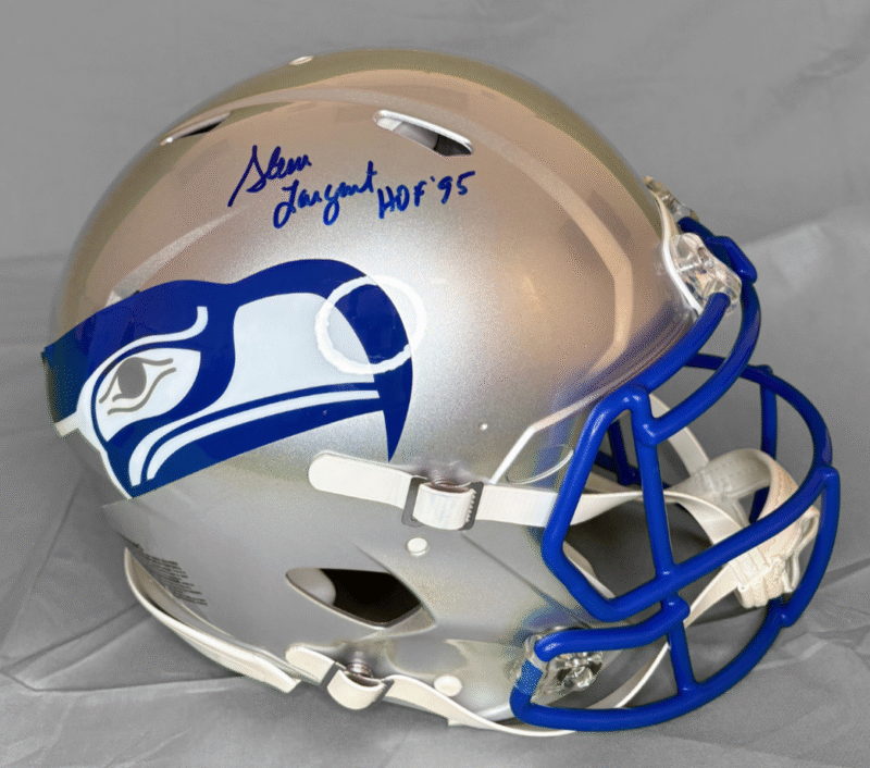 Steve Largent Autographed on-field Seattle Seahawks Helmet