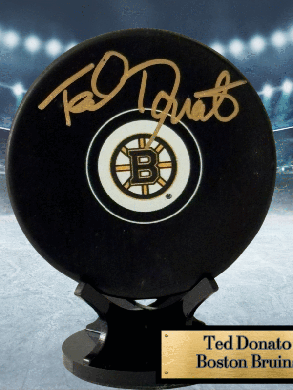 Ted Donato Autographed NHL Hockey Puck