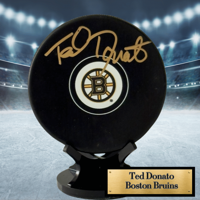 Ted Donato Autographed NHL Hockey Puck