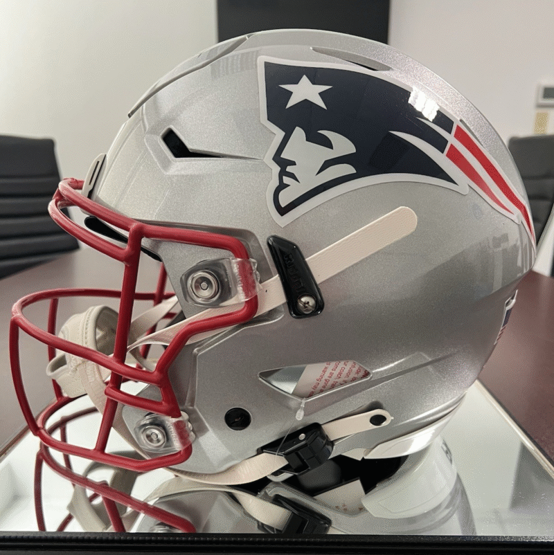 Tom Brady Autographed NE Patriots Helmet Inscribed NFL Draft Pick 199 286523481598 10