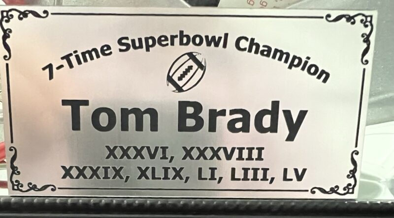 Tom Brady Autographed NE Patriots Helmet Inscribed NFL Draft Pick 199 286523481598 16
