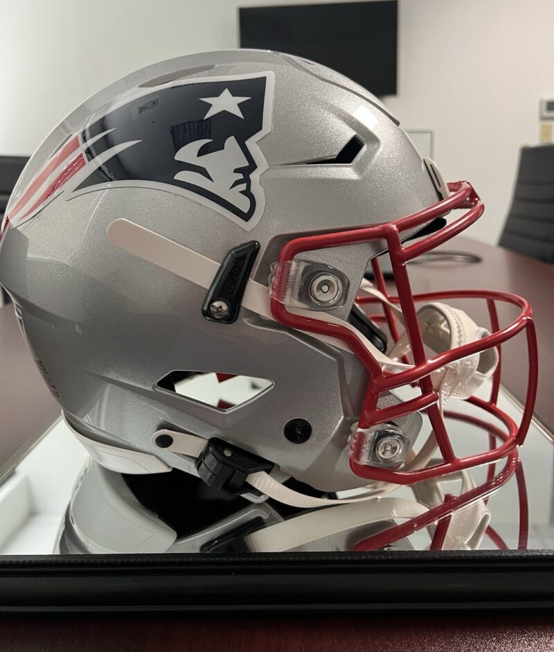 Tom Brady Autographed NE Patriots Helmet Inscribed NFL Draft Pick 199 286523481598 4