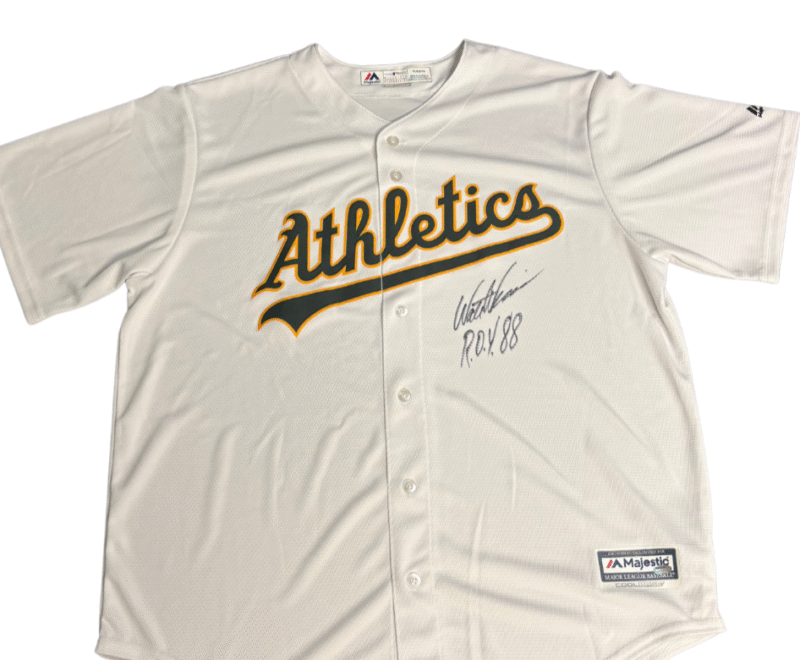Walt Weiss Autographed Oakland A's Majestic Jersey - Image 3