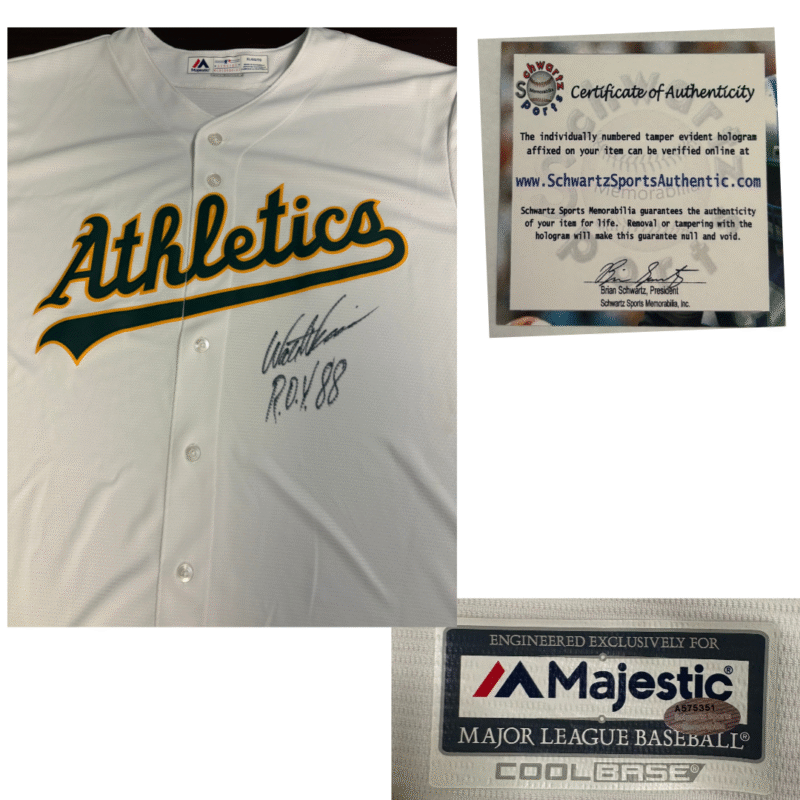 Walt Weiss Autographed Oakland A's Majestic Jersey - Image 7