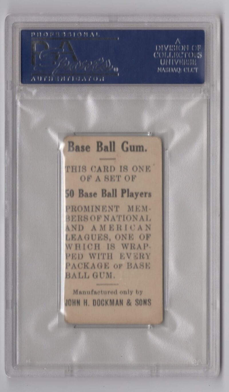 1909 DOCKMAN & SONS E92 JOHNNY SEIGLE PSA 4 CINCINNATI POP 7 ONLY 4 HIGHER - Image 3