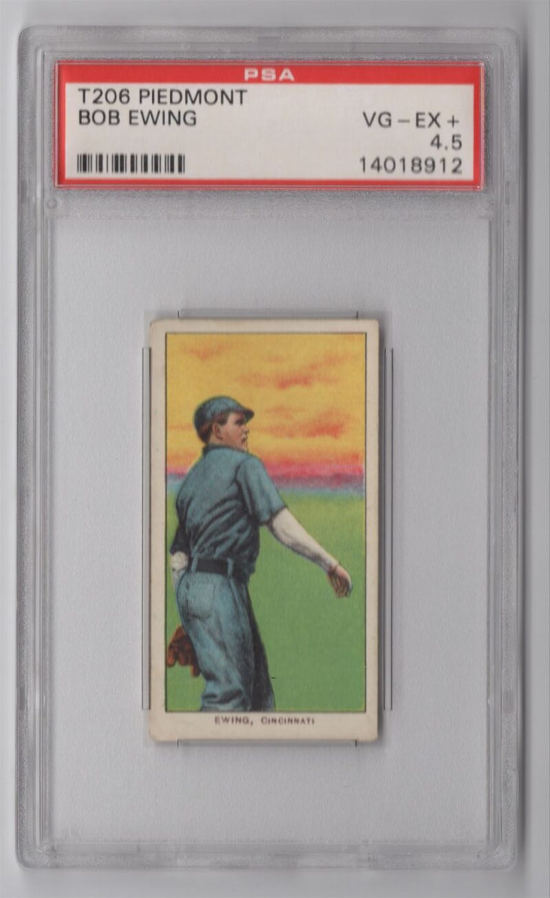 1909 PIEDMONT WHITE BORDER BOB EWING PSA 4.5 CINCINNATI #0 POP 3