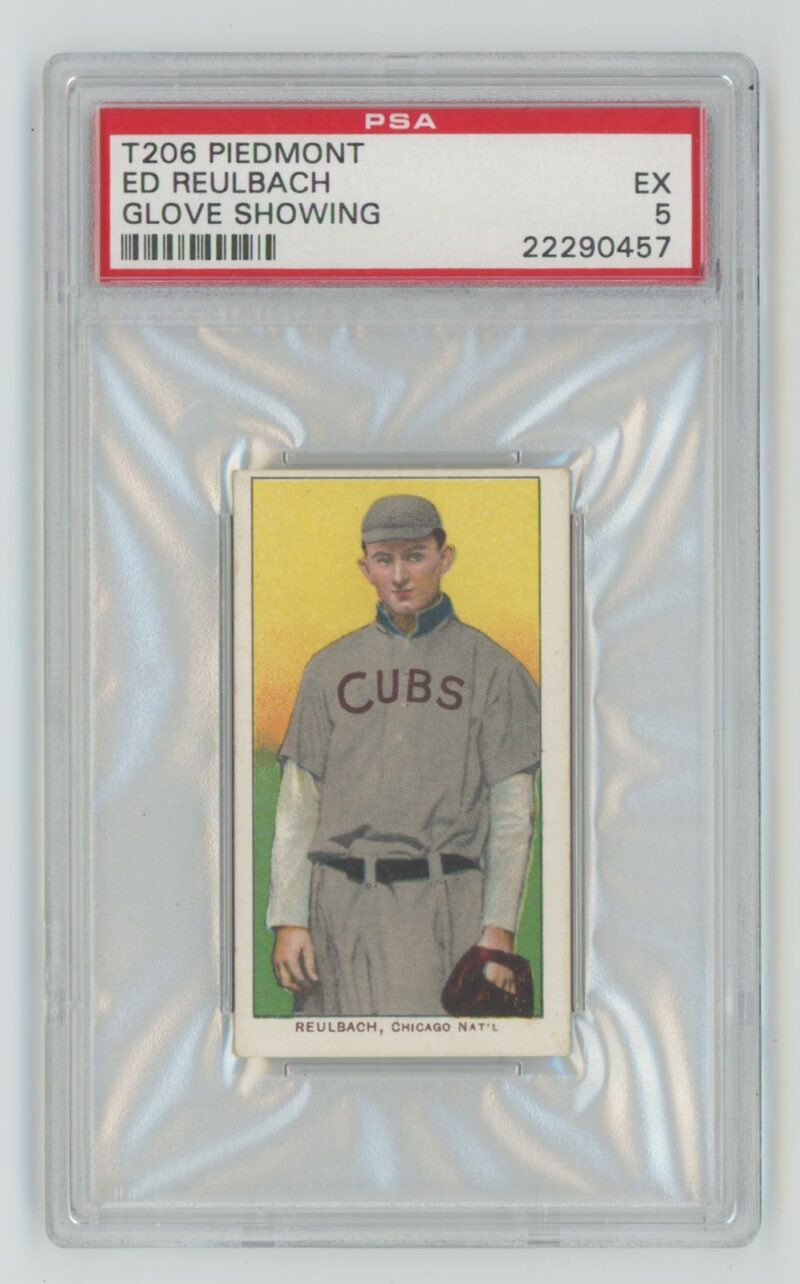 1909 PIEDMONT WHITE BORDER ED REULBACH 22290457 PSA 5 CHICAGO CUBS TOTAL POP 26