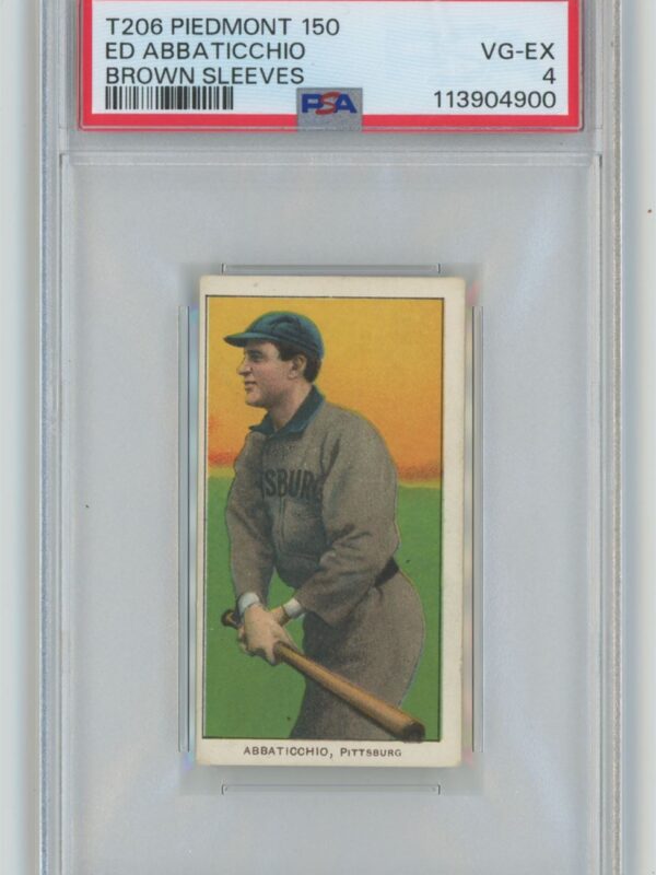 1909 WHITE BORDER ED ABBATICCHIO "SAVE SELLER"TO FOLLOW POPS SPORTS AUTHORITY ON