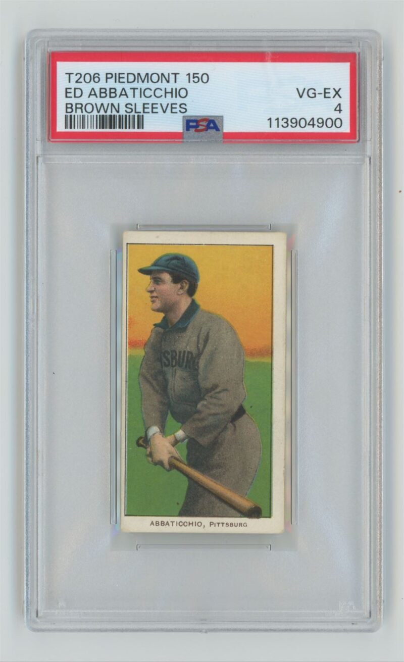 1909 WHITE BORDER ED ABBATICCHIO "SAVE SELLER"TO FOLLOW POPS SPORTS AUTHORITY ON