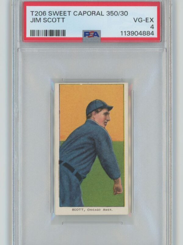 1909 WHITE BORDER JIM SCOTT "SAVE SELLER"TO FOLLOW POPS SPORTS AUTHORITY ON EBAY