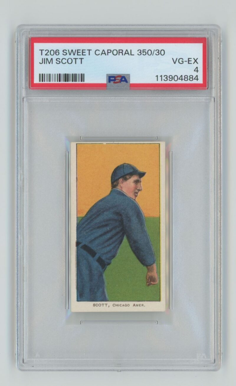 1909 WHITE BORDER JIM SCOTT "SAVE SELLER"TO FOLLOW POPS SPORTS AUTHORITY ON EBAY