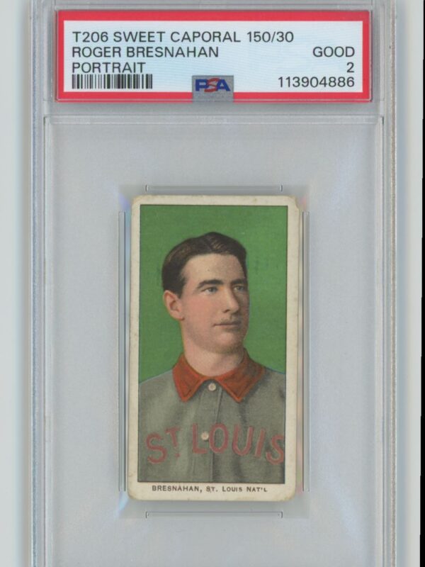 1909 WHITE BORDER ROGER BRESNAHAN "SAVE SELLER"TO FOLLOW POPS SPORTS AUTHORITY