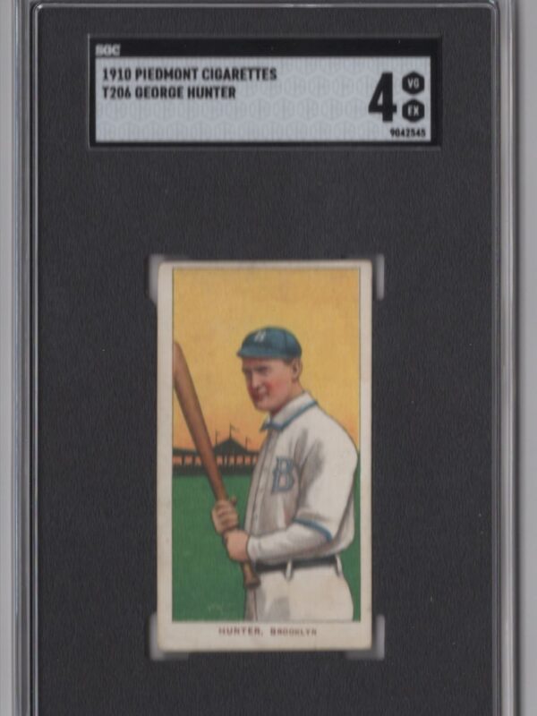 1910 PIEDMONT WHITE BORDER GEORGE HUNTER SCG 4 BROOKLYN