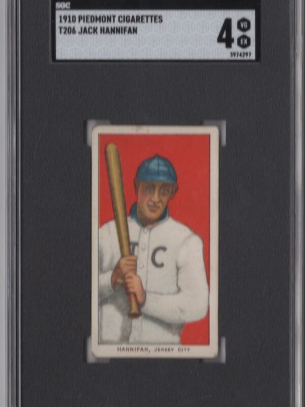 1910 PIEDMONT WHITE BORDER JACK HANNIFAN SCG 4 JERSEY CITY