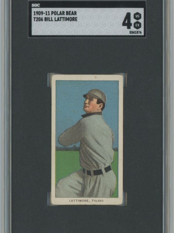 1910 POLAR BEAR WHITE BORDER BILL LATTIMORE SGC 4 TOLEDO MUD HENS POLAR BEAR 286735292479