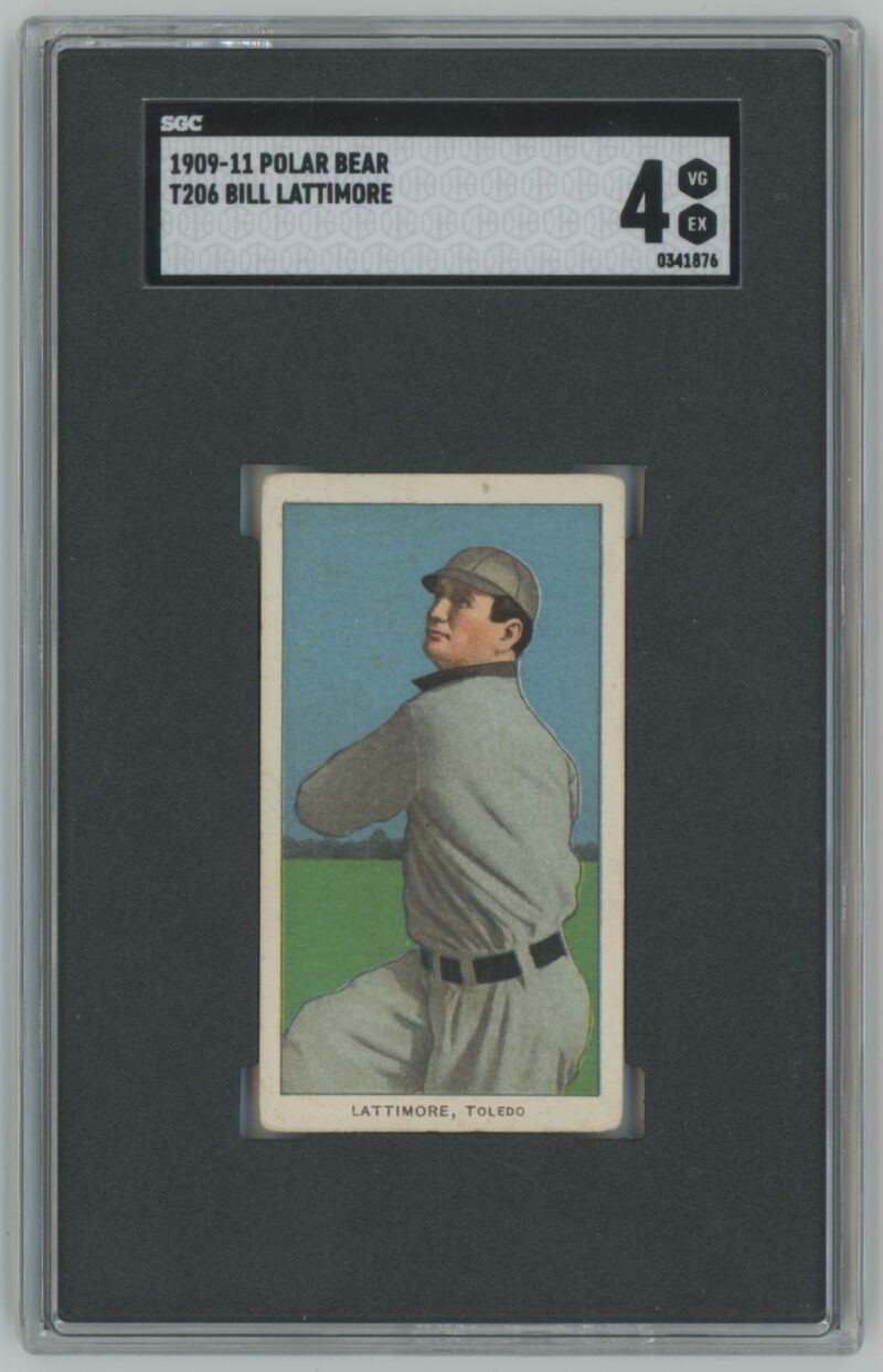 1910 POLAR BEAR WHITE BORDER BILL LATTIMORE SGC 4 TOLEDO MUD HENS POLAR BEAR 286735292479