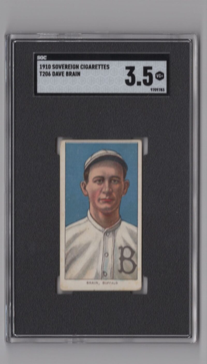 1910 SOVEREIGN WHITE BORDER DAVE BRAIN SGC 35 BUFFALO BISONS SOVEREIGN 286512232419