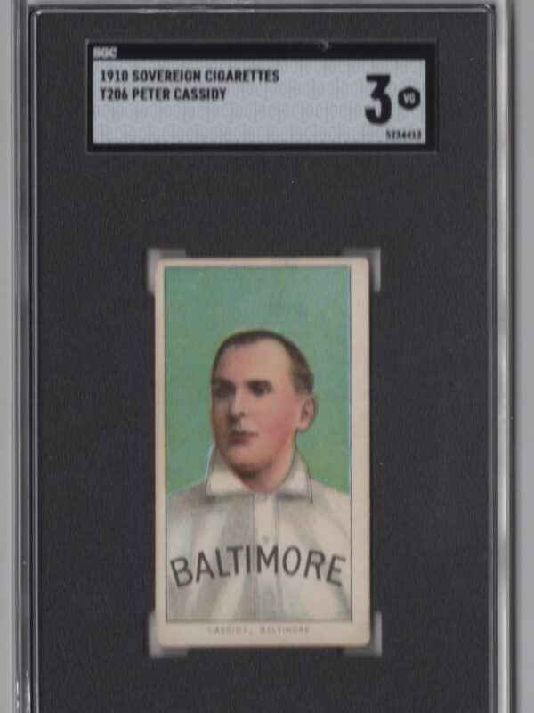 1910 SOVEREIGN WHITE BORDER PETER CASSIDY SGC 3 BALTIMORE SOVEREIGN